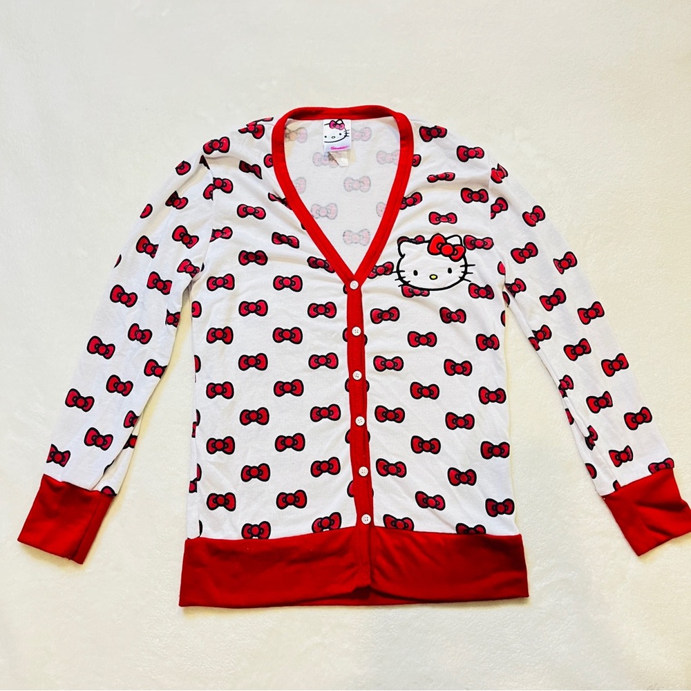 Hello Kitty Cardigan All Over Bow Print
